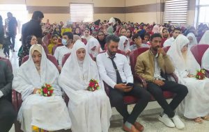 گزارش تصویری؛ ازدواج آسان ۱۵ زوج جوان در فاریاب برگزار شد