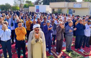 گزارش تصویری؛ اقامه نماز عید فطر در شهرستان فاریاب