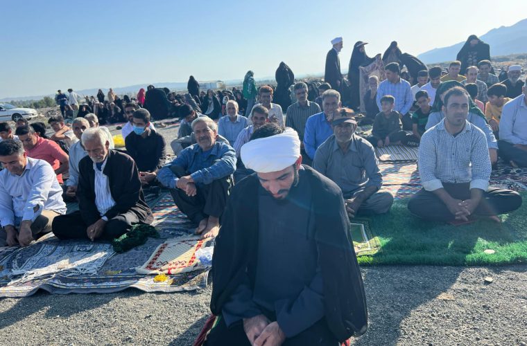 گزارش تصویری؛ اقامه نماز عید فطر در دهستان مهروئیه
